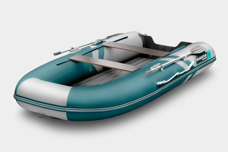 Надувная лодка GLADIATOR E330 S морской зелено-белый 