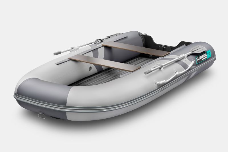 Надувная лодка GLADIATOR E330 S светло-темно-серый 