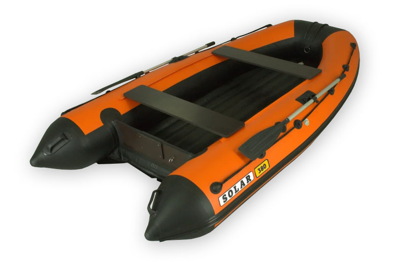 Надувная лодка Солар Оптима-380 оранжевый 