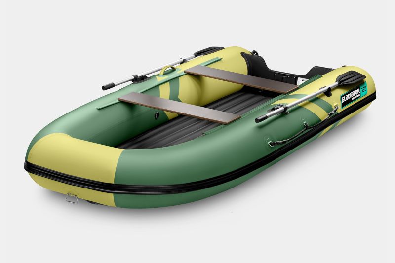 Надувная лодка GLADIATOR E300 SL зелено-оливковый 