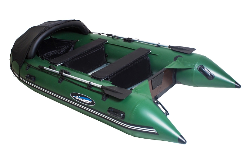 Надувная лодка GLADIATOR D500 AL зеленый 