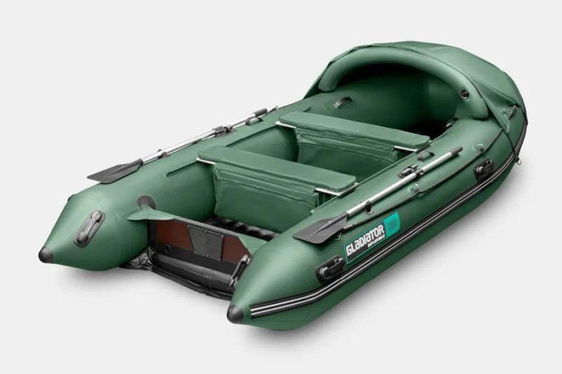 Надувная лодка GLADIATOR E420 PRO зеленый 