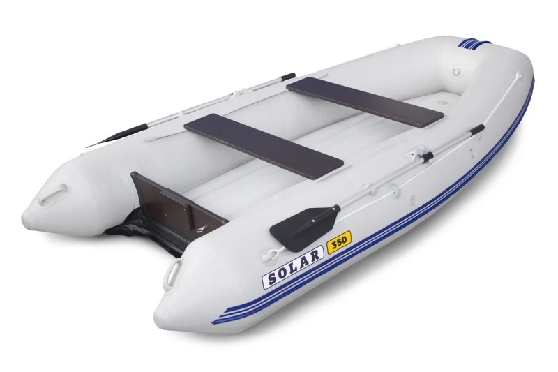 Надувная лодка Солар Оптима-350 серый 