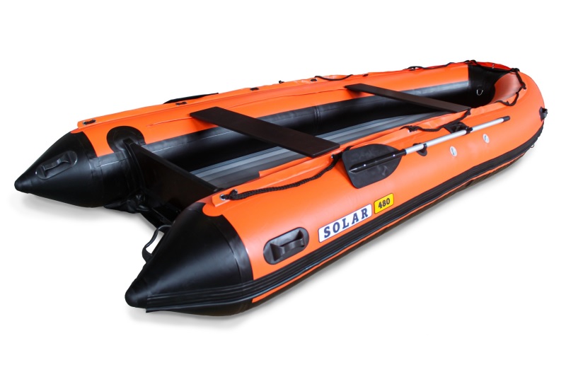Надувная лодка Солар Максима-480К оранжевый