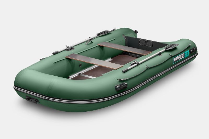 Надувная лодка GLADIATOR B330 зеленый 