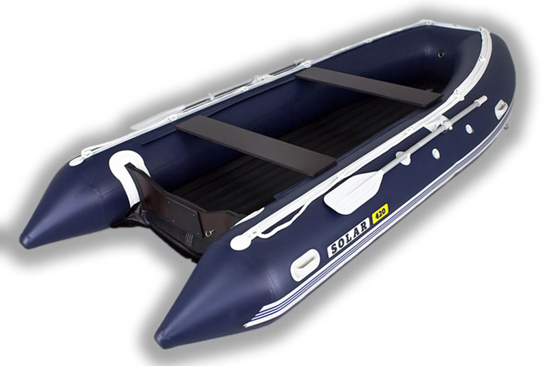 Надувная лодка Солар Максима-420К синий 