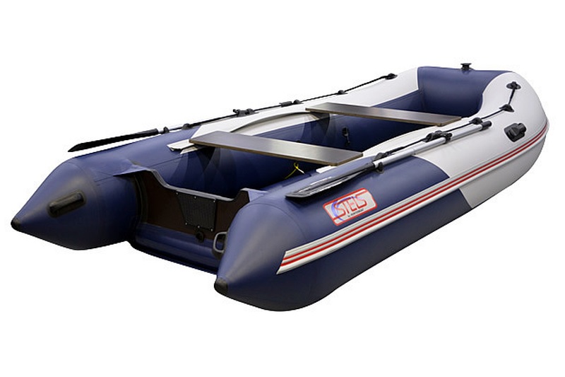 Надувная лодка Хантер STELS 355 Aero серо-синий 
